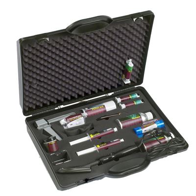 QUIXX Reparatieset voor leer en vinyl, repareert beschadigingen aan autostoel en stuurwiel, all-inclusive set QUIXX Reparatieset voor leer en vinyl, repareert beschadigingen aan autostoel en stuurwiel, all-inclusive set